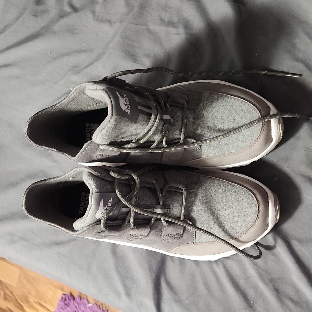 Sorel Winter Boots, grey, womens 10